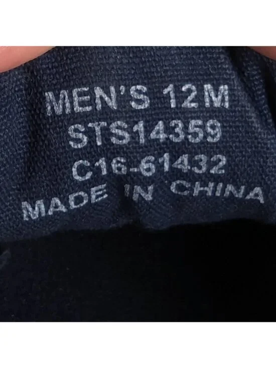 Men's Sperry Top-Sider Bahama 2-Eye Navy Blue Canvas Shoes Style C16-61432.SZ 12 - Picture 11 of 11